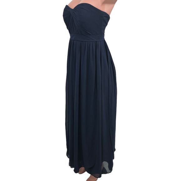 Jenny Yoo Annabelle Navy Size 4 Dress Formal Convertible Navy Prom Bridesmaid - Picture 7 of 16
